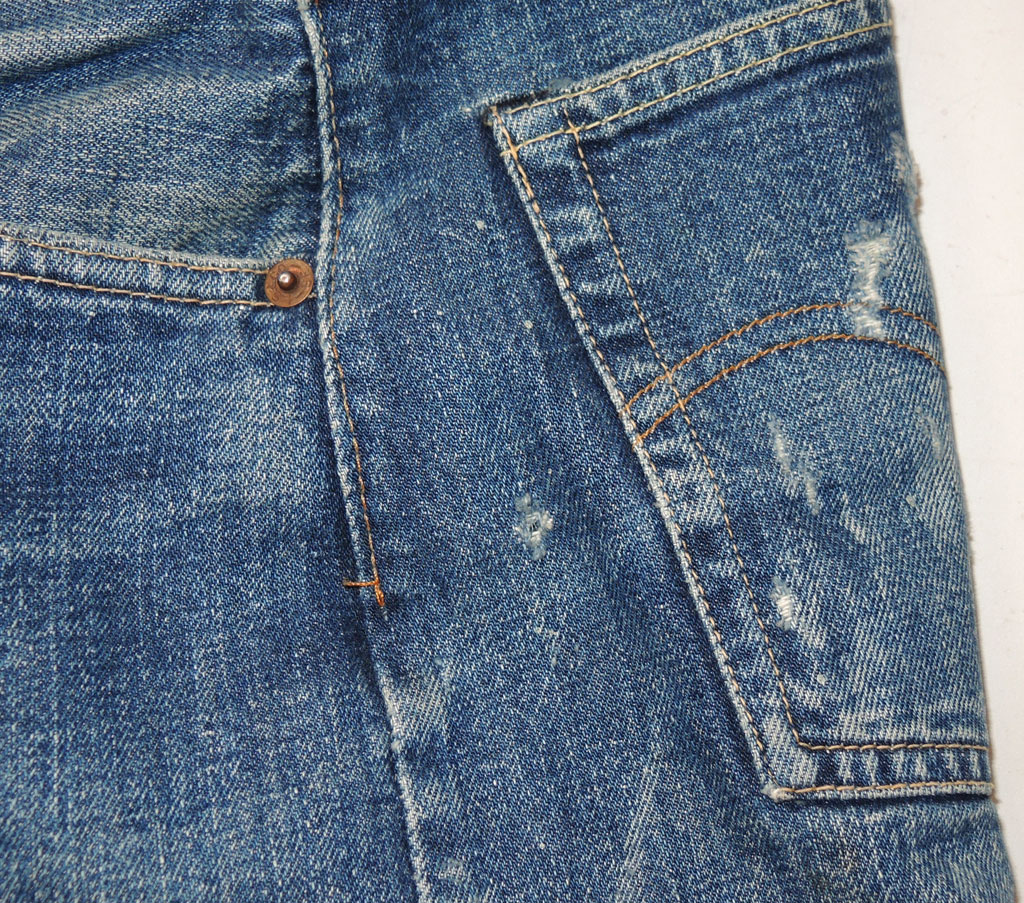 Vintage 60s Levi's S-Type 501 Jeans 29x31 Big E Redline